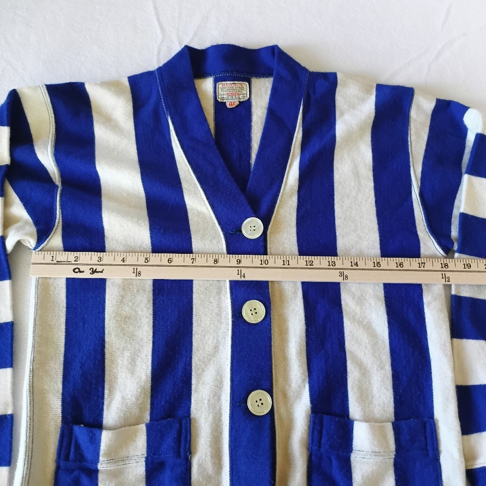 VTG Bucks Sand Knit UWM Varsity Sweater Adult 40 Collegiate Cardigan WI USA. - Picture 12 of 15